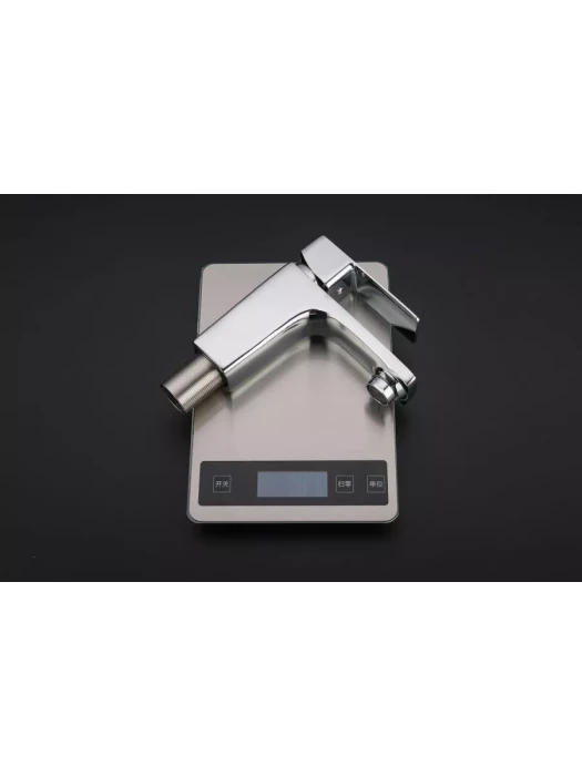 Смеситель для раковины "R10131", однорычажный, силумин, хром