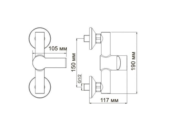 Смеситель для душа Wasserkraft 3702