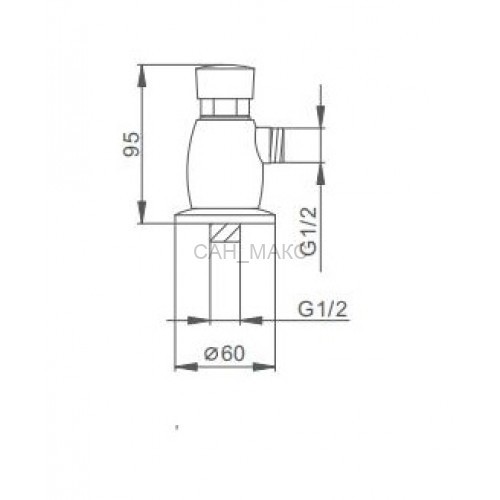 Кран для писсуара Frap F7201 моно
