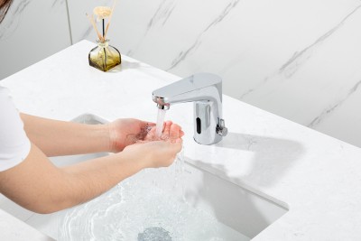 Сенсорный смеситель для раковины Frap F513, латунь, в цвете хром