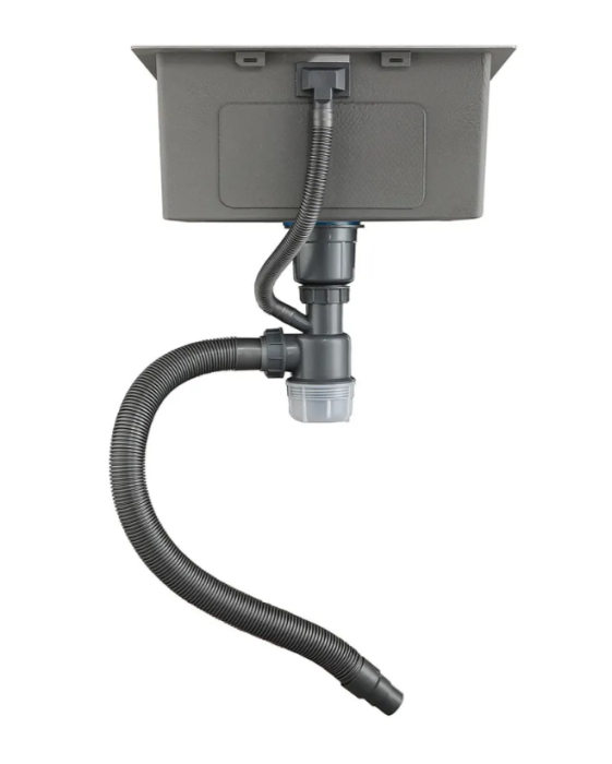 Мойка для кухни с коландером из нержавеющей стали Gappo GS4444 44x44, цвет сатиновый