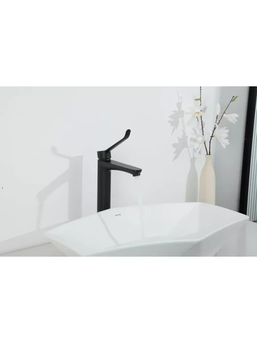 Смеситель Gappo G1021-26, для раковины, аэратор, латунь, чёрный