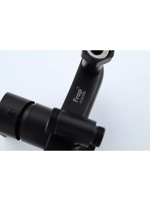 Душевая стойка Frap F24806-6, нержавеющая сталь, PVD покрытие, черная