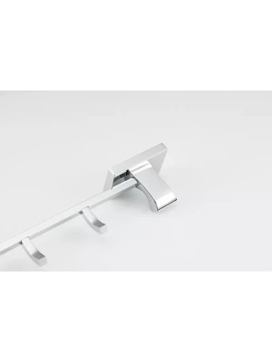 Вешалка Gappo G0716-50 с пятью крючками, настенный, хром, серый