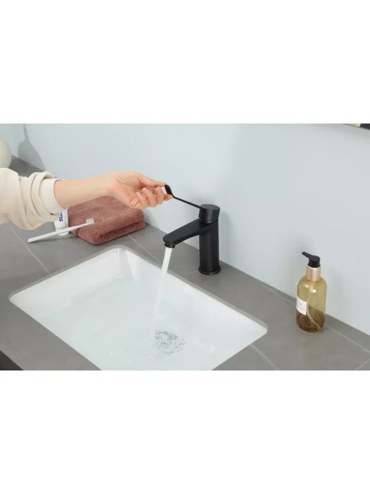 Смеситель для раковины Gappo G1021-6 чёрный
