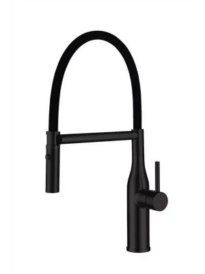 Смеситель для кухни Gappo G4098-26 с гибким изливом, латунь, черный