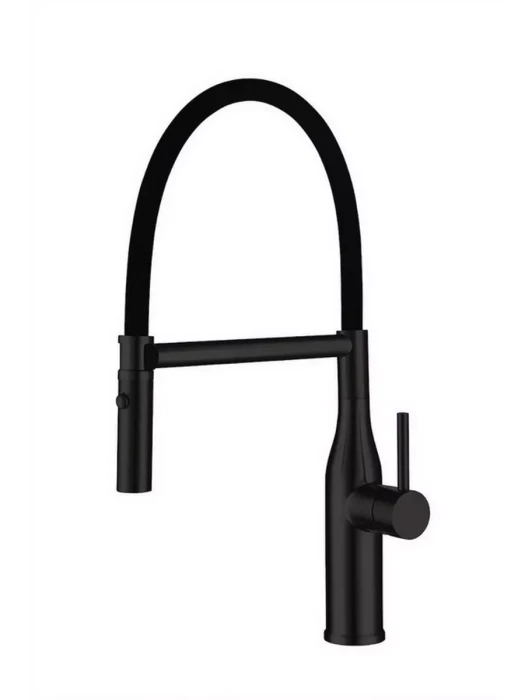 Смеситель для кухни Gappo G4098-26 с гибким изливом, латунь, черный