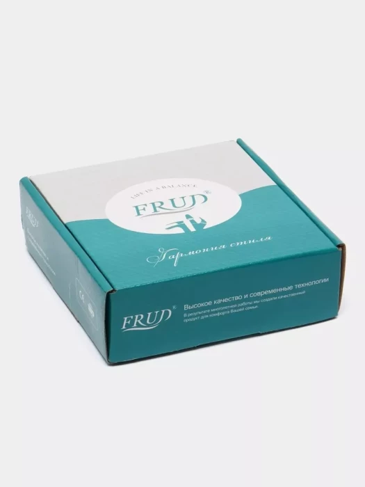 Смеситель Frud R10153, для раковины, белый, гибкий подвод, ручной