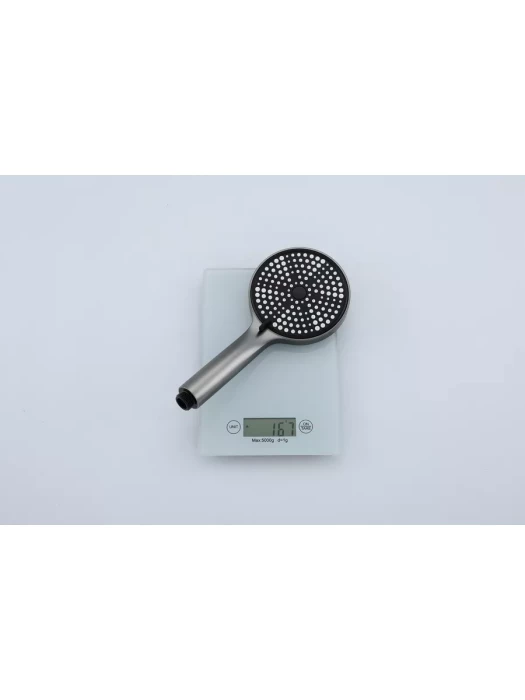 Душевая стойка со смесителем Frap F24806-9 с тропическим душем, цвет оружейная сталь