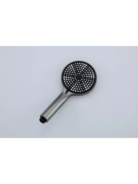 Душевая стойка со смесителем Frap F24806-9 с тропическим душем, цвет оружейная сталь
