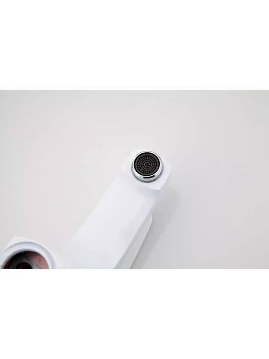 Смеситель Frud R10301-2, для раковины, фиксированный, аэратор, белый