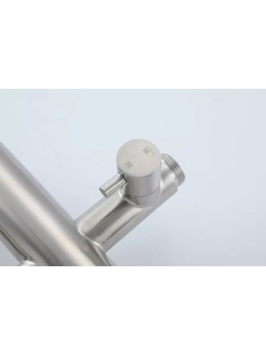 Душевая стойка со смесителем Frap F24807 с тропическим душем, цвет сатин