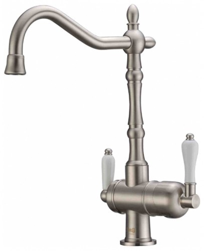 Смеситель для кухонной мойки ZORG Sanitary  (ZR 326 YF NICKEL)