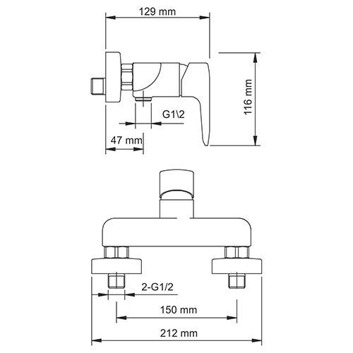 Смеситель для душа Wasserkraft 5602