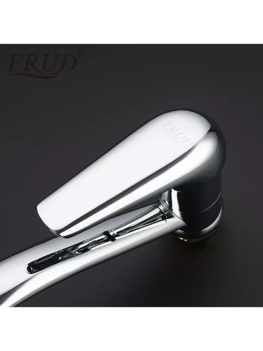Смеситель для кухни Frud R45102, однорычажный, поворотный излив, хром