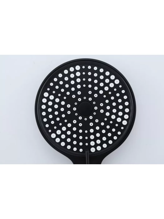 Душевая стойка со смесителем Frap F24807-6 с тропическим душем, черный