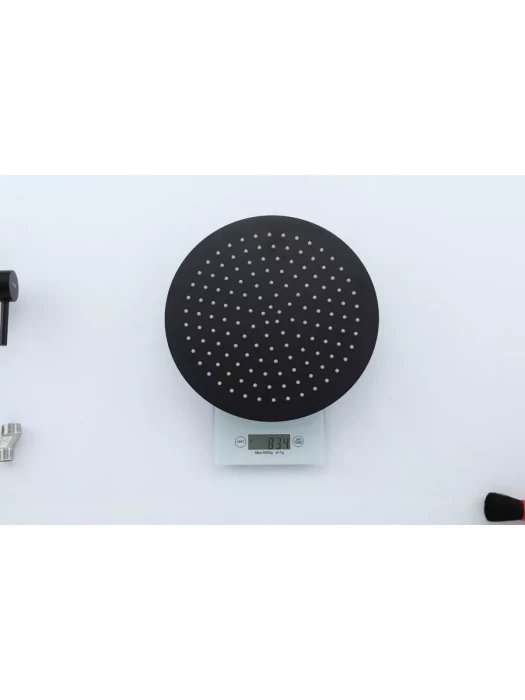 Душевая стойка со смесителем Frap F24807-6 с тропическим душем, черный