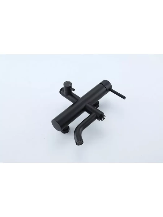 Душевая стойка со смесителем Frap F24807-6 с тропическим душем, черный