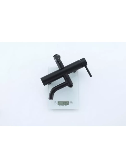 Душевая стойка со смесителем Frap F24807-6 с тропическим душем, черный