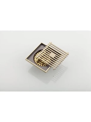Душевой трап Gappo G81004-4, встраиваемый, латунь, бронзовый