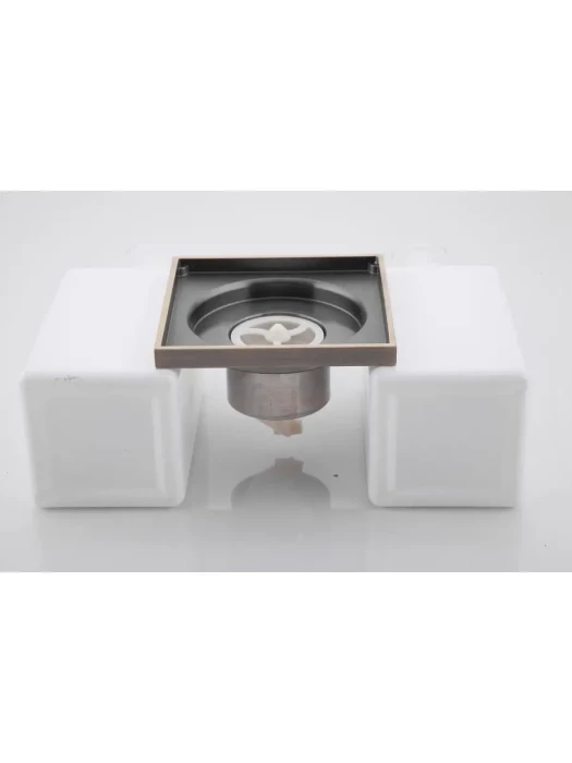 Душевой трап Gappo G81004-4, встраиваемый, латунь, бронзовый
