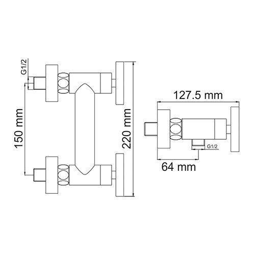 Смеситель для душа Wasserkraft 7802
