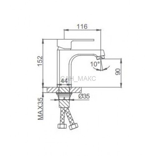 Смеситель для раковины Frud R10303-2