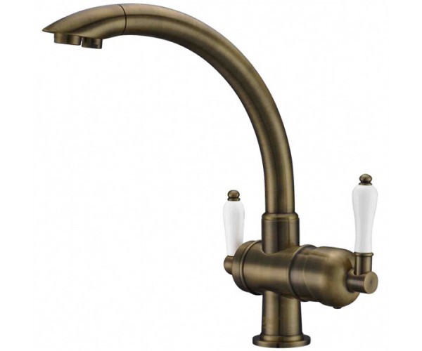 Смеситель для кухонной мойки ZORG Sanitary  (ZR 327 YF ANTIQUE)