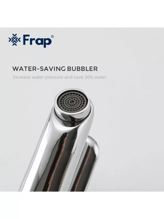 Смеситель для раковины Frap F1017, однорычажный, фиксированный излив,  хром