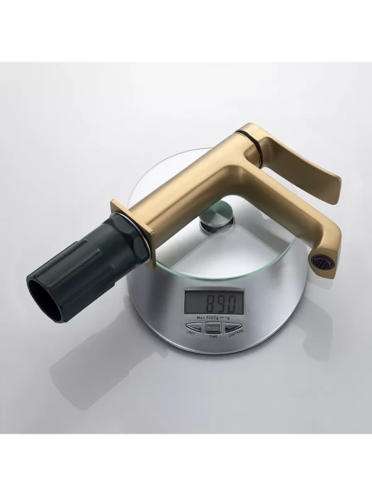 Смеситель Splenka S31.10.03, для раковины, латунь, цвет сатиновое золото