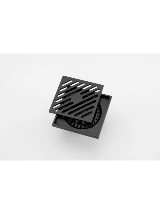 Трап для душа Gappo G81050-6, встраиваемый, латунь, черный матовый
