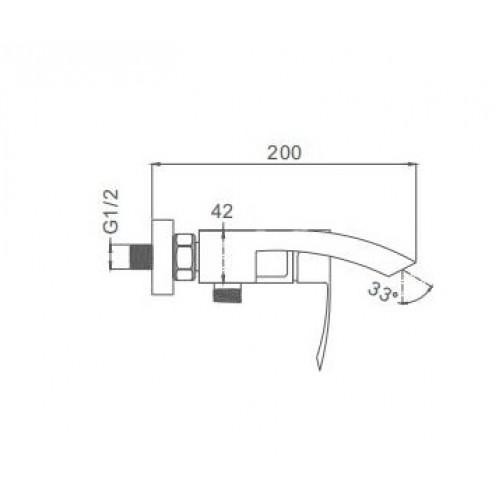 Смеситель для ванны Frap F32803