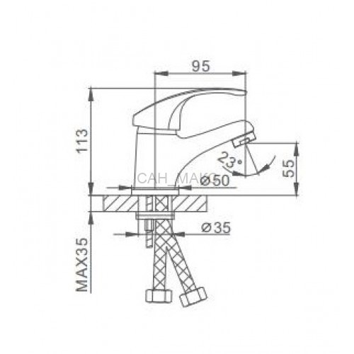 Смеситель для раковины Frap F1036