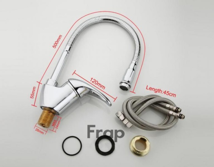 Смеситель для кухни с гибким изливом Frap F4303-1
