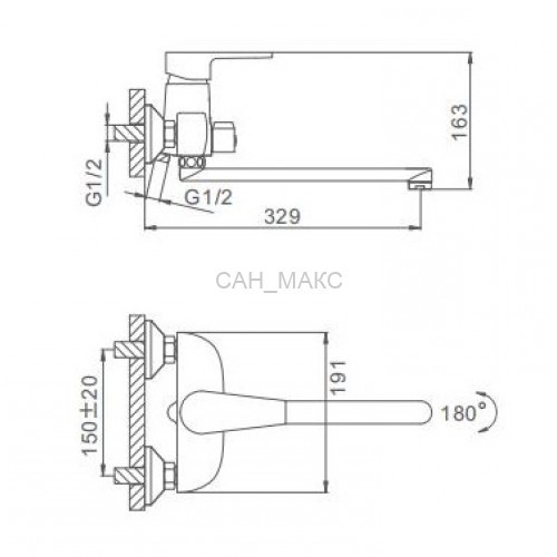 Смеситель для ванны Frap F2230-4
