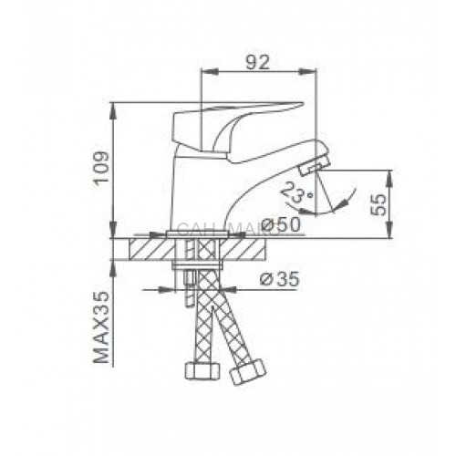 Смеситель для раковины Frap F1037