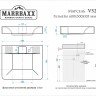 Раковина на стиральную машину Marrbaxx Марсель V52