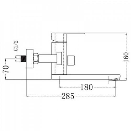 Смеситель для ванны Frap F32805