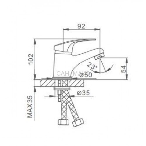 Смеситель для раковины Frap F1039-B
