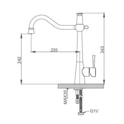 Смеситель для кухни с фильтром GAPPO G4398-12