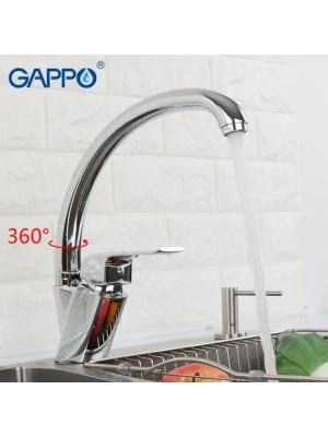 Смеситель для кухни Gappo G4150-8, однорычажный, латунь, хром