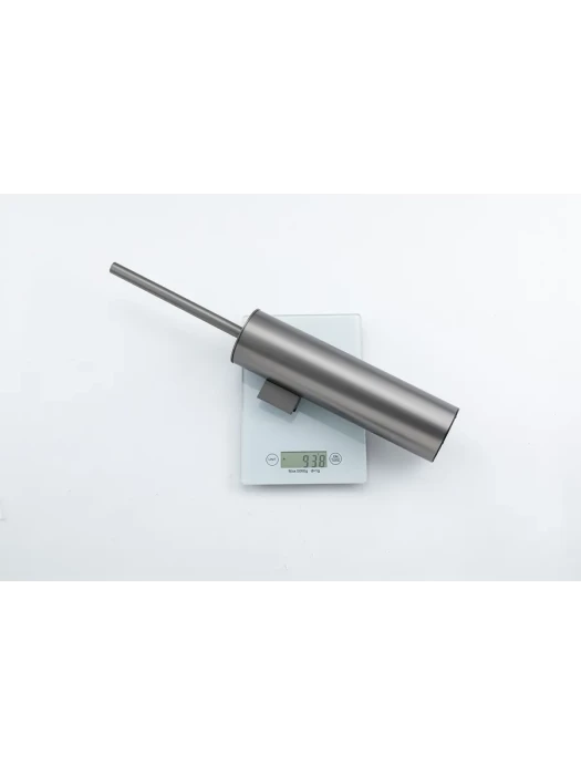 Ершик для унитаза Gappo G903-9 с крышкой, напольный, настенный, металл, оружейная сталь