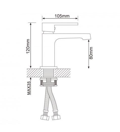 Смеситель для раковины Frap F1041