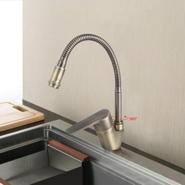 Смеситель для кухни с гибким изливом Frap F4330-4