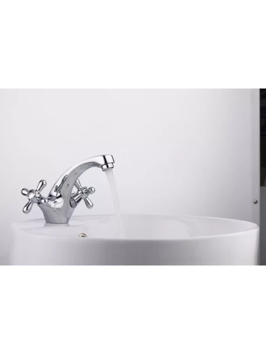 Смеситель для раковины Frap F1025, фиксированный излив, хром