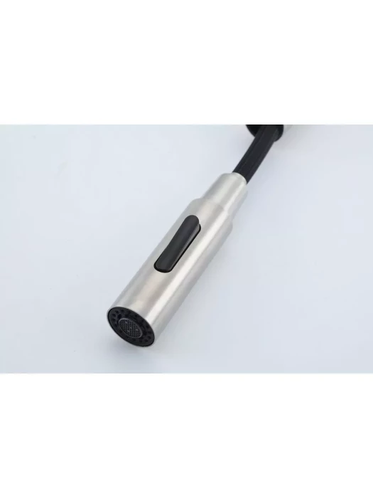 Смеситель Frap F60807, для кухни, с выдвижной лейкой, нержавеющая сталь, сатин