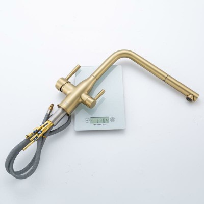 Смеситель Frap F4396-33, латунь, встроенный фильтр, золотистый