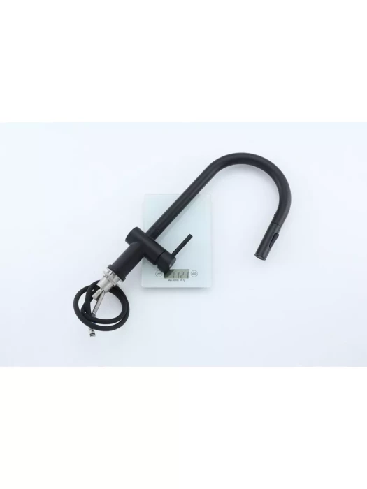 Смеситель Frap F60807-6, для кухни, с выдвижной лейкой, нержавеющая сталь, сатин