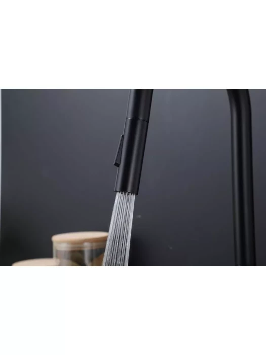 Смеситель Frap F60807-6, для кухни, с выдвижной лейкой, нержавеющая сталь, сатин