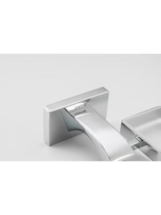 Стакан для зубных щёток Gappo G0706, с держателем, латунь, хром
